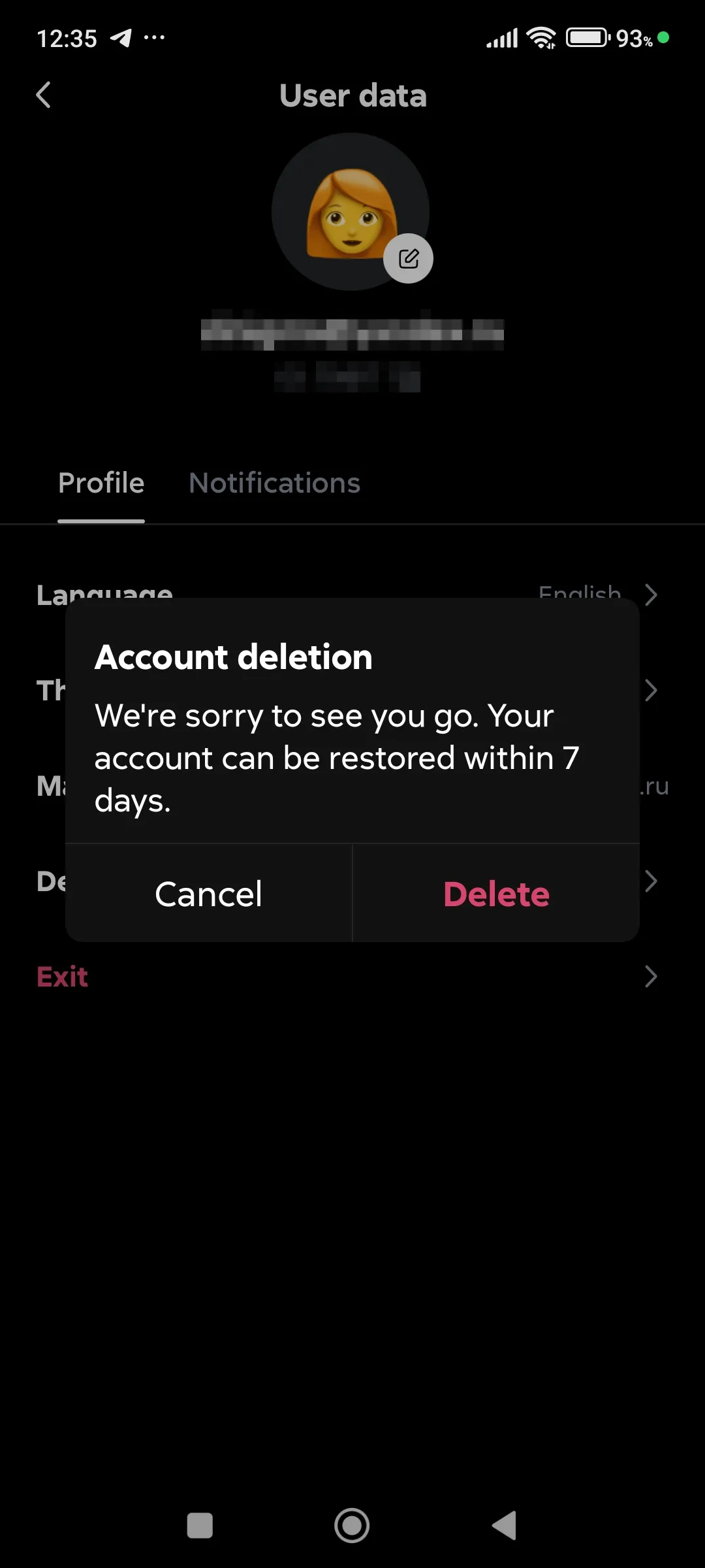 Delete