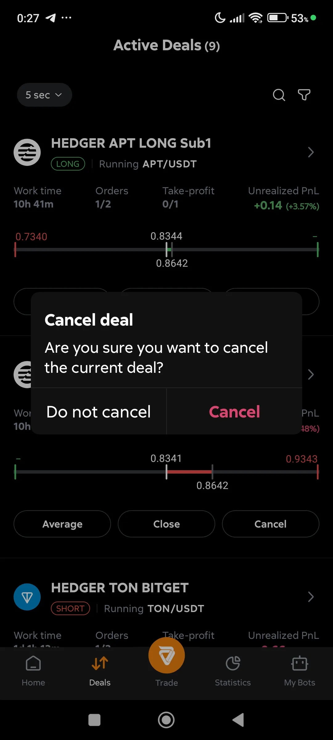 Cancel the deal