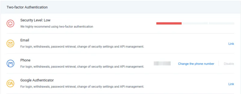 Setting up 2FA on HTX