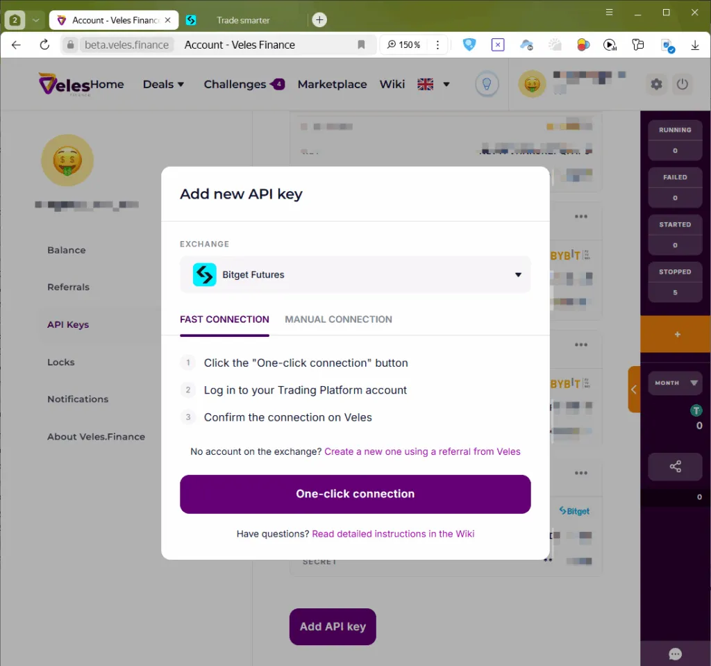 Bitget Fast Connection