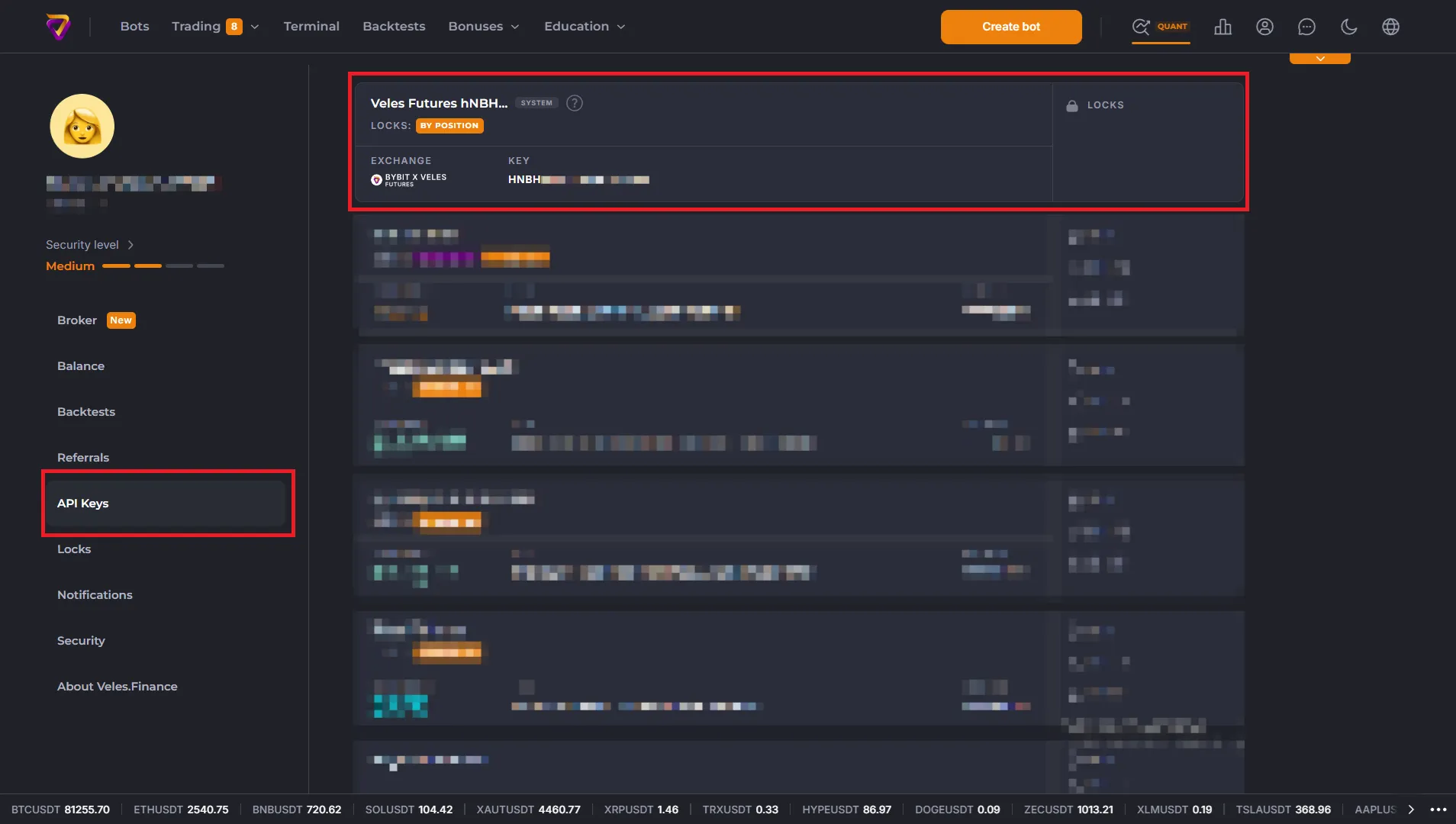 List of API-Bindings