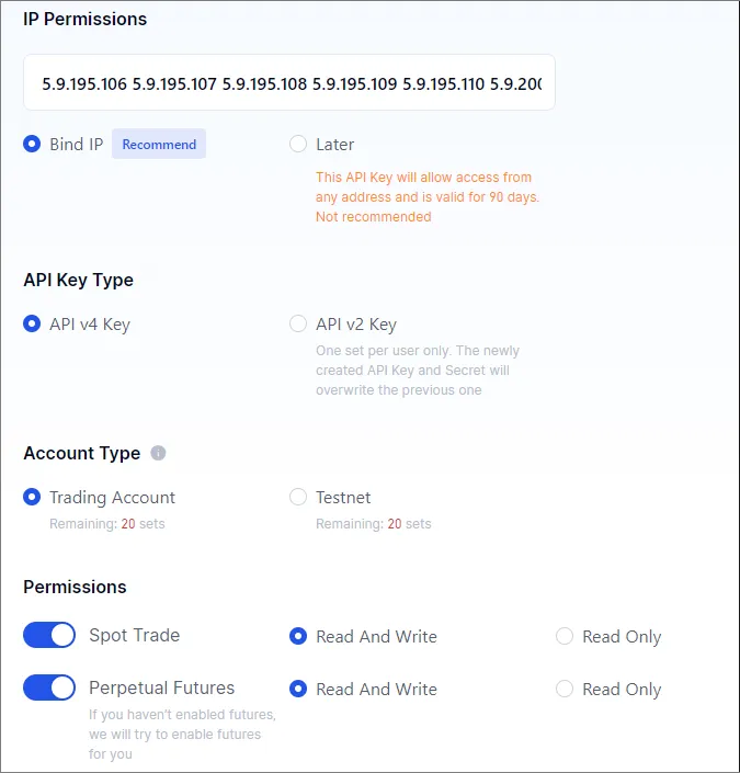 Configuring API Permissions