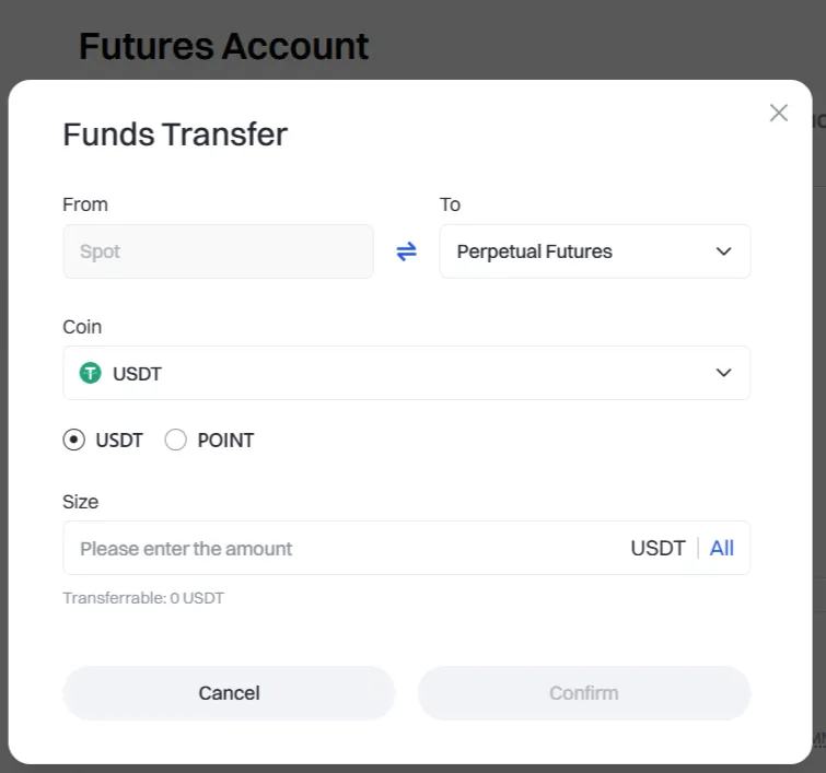 Transfer of funds Gate