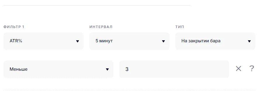 Настройка ATR% в боте