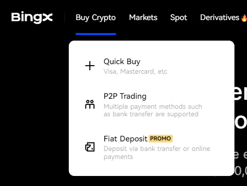 Go to the P2P section