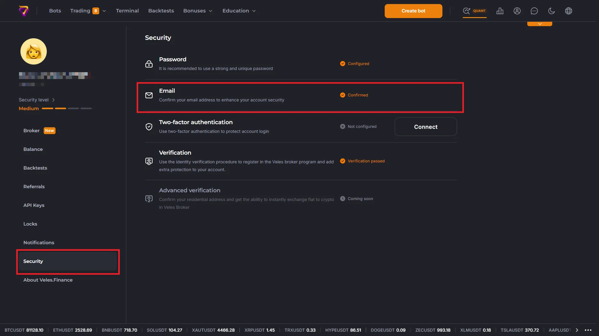 Verify email