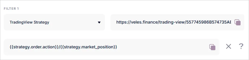 Example of a TradingView strategy filter