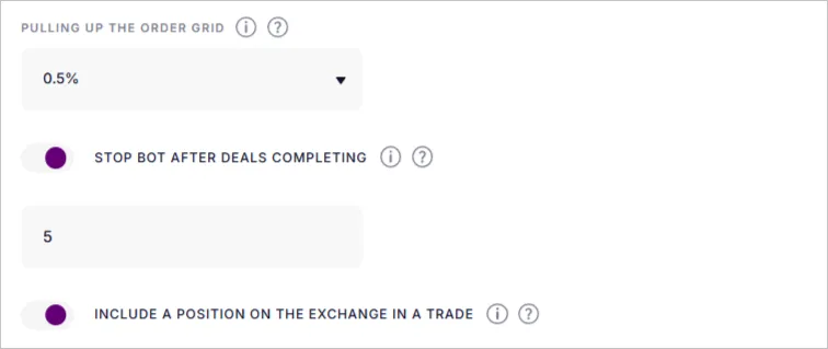 Trading modes
