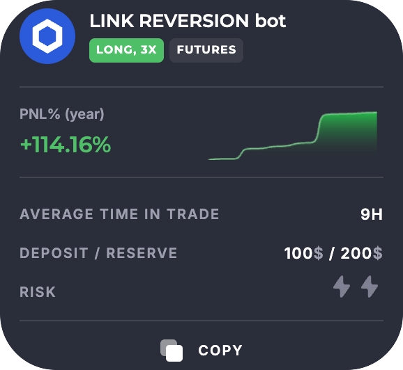 LINK Reversion bot