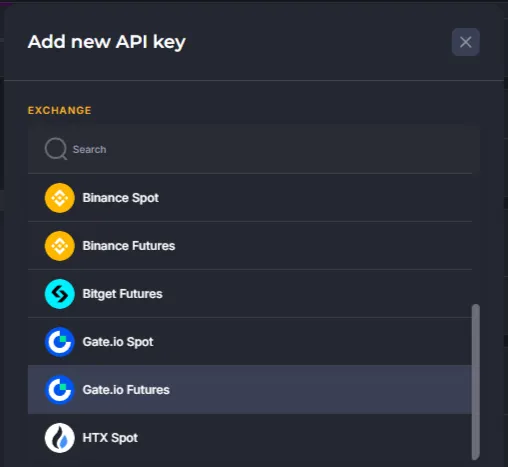 Choosing an exchange Gate