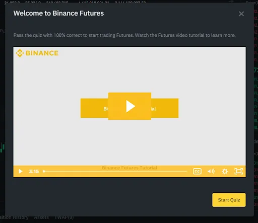 Binance Futures Test