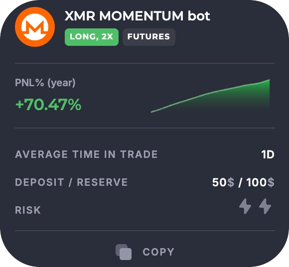 XMR Momentum bot