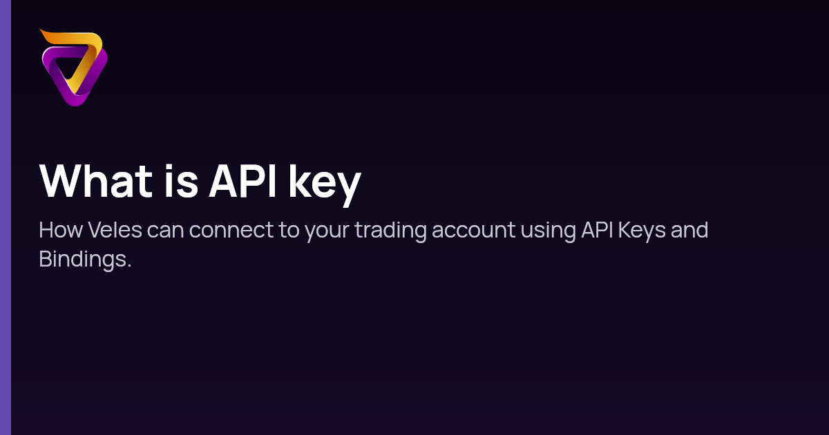 What is API key | Veles Help Center